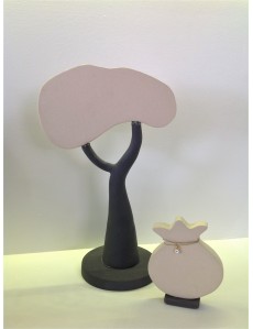 Decorative Ceramic Set Tree And Pomegranate