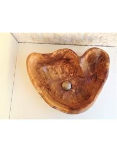 Handcrafted Bathroom Sink  Natural Olive wood  