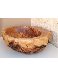 Handcrafted Bathroom Sink  Natural Olive wood 