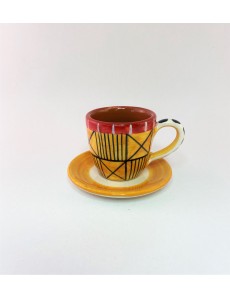 CERAMIC ESPRESSO CUP & PLATE 
