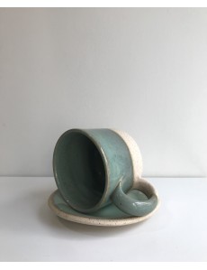 Handmade Cappuccino and tea cup
