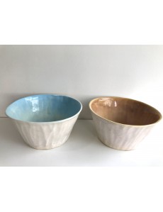 Ceramic salad bowl set of 2